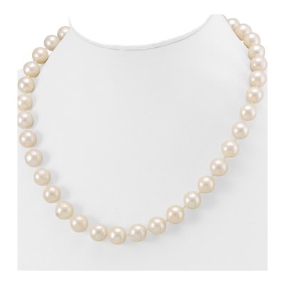 14K Yellow Gold Freshwater Cultured Pearl Near-Round Necklace – view 4