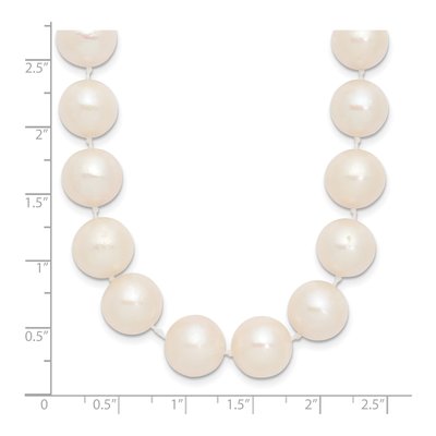 14K Yellow Gold Freshwater Cultured Pearl Near-Round Necklace – view 5