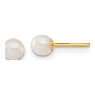 Kids' 14K Gold Freshwater Pearl Pendant & Earring Set – view 2