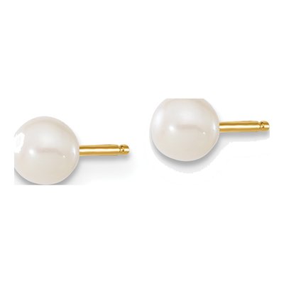 Kids' 14K Gold Freshwater Pearl Pendant & Earring Set – view 4