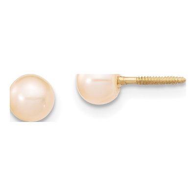 Girls' 14K Gold Pink Pearl Bracelet & Earrings Set – view 4