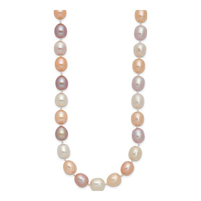 14K Yellow Gold Freshwater Cultured Pearl Multi-Color Necklace – view 3