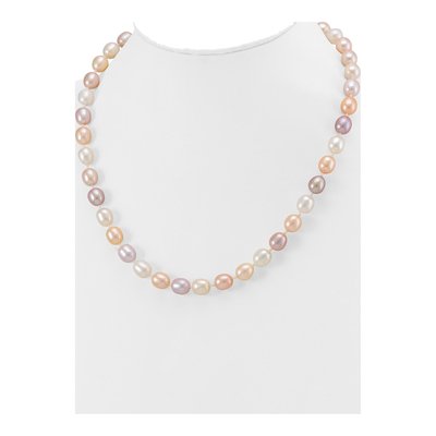 14K Yellow Gold Freshwater Cultured Pearl Multi-Color Necklace – view 5
