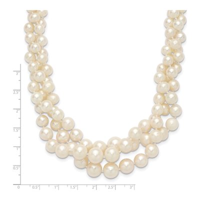 14K Yellow Gold Freshwater Cultured Pearl Multi-Strand Necklace – view 3