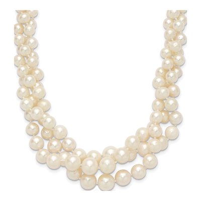 14K Yellow Gold Freshwater Cultured Pearl Multi-Strand Necklace