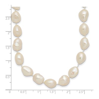 14K Yellow Gold Freshwater Cultured Pearl Baroque Necklace – view 3