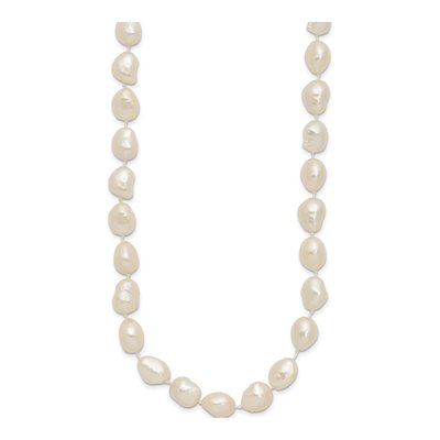 14K Yellow Gold Freshwater Cultured Pearl Baroque Necklace – view 2