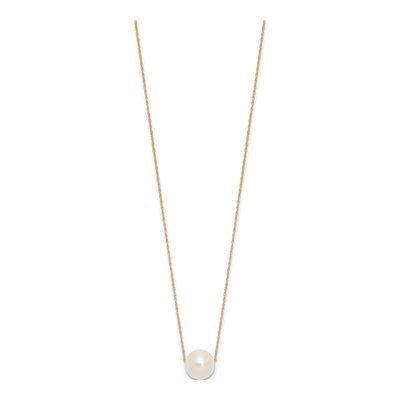 14K Yellow Gold Freshwater Cultured Pearl Rope Necklace – view 3
