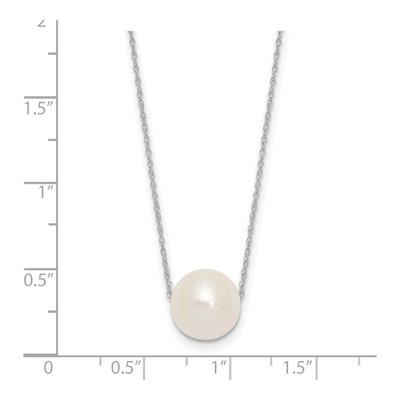 14K White Gold Freshwater Cultured Pearl Rope Necklace – view 3