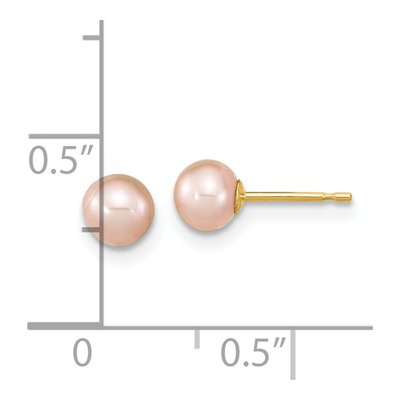 14K Gold Pink Pearl Pendant & Earring Set – view 3