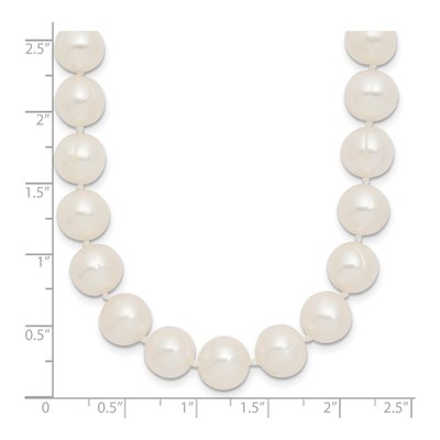 14K Yellow Gold Freshwater Cultured Pearl Near-Round Necklace – view 5