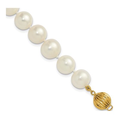 14K Yellow Gold Freshwater Cultured Pearl Near-Round Bracelet