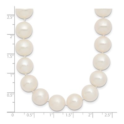 14K Yellow Gold Freshwater Cultured Pearl Near-Round Necklace – view 5