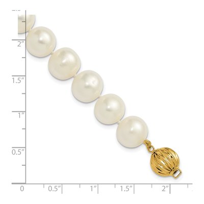 14K Yellow Gold Freshwater Cultured Pearl Near-Round Bracelet – view 5
