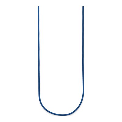14K Yellow Gold Royal Blue Leather Cord Necklace – view 3