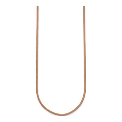 14K Yellow Gold Leather Cord Necklace – view 3