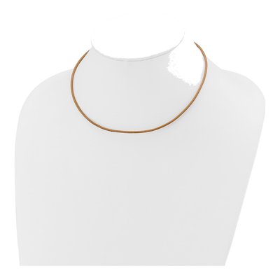 14K Yellow Gold Leather Cord Necklace – view 4