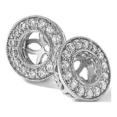 14K White Gold 1/3 ct tw Lab-Grown Diamond For Earring Jackets – view 6