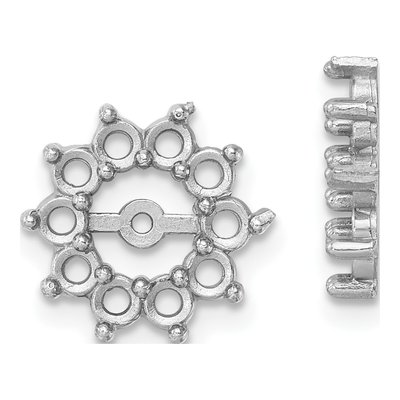 14K White Gold Diamond Earring Jacket Mounting