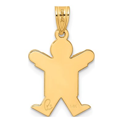 14K Yellow Gold Boy Charm – view 4