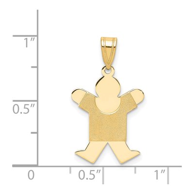 14K Yellow Gold Boy Charm – view 5