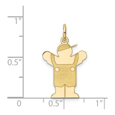 14K Yellow Gold Boy Charm – view 4