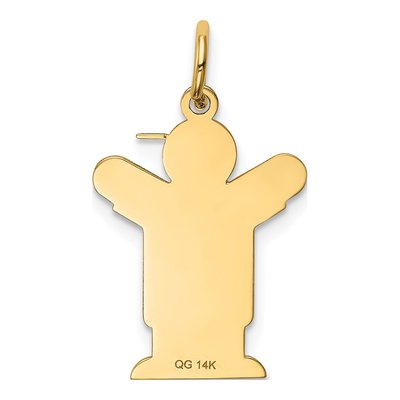 14K Yellow Gold Boy Charm – view 5