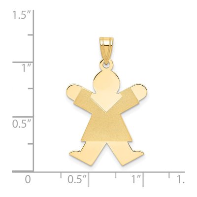 14K Yellow Gold Girl Joy Pendant – view 3
