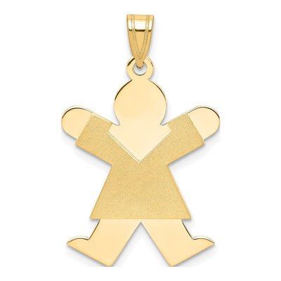 14K Yellow Gold Girl Joy Pendant