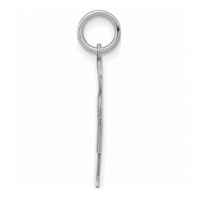 14K White Gold Boy Charm – view 3