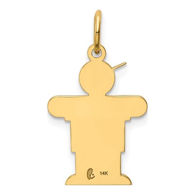 14K Yellow Gold Boy Charm – view 5