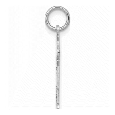 14K White Gold Boy Charm – view 3