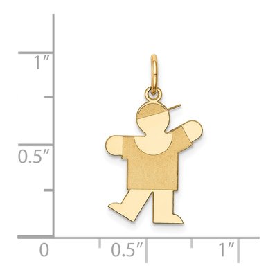 14K Yellow Gold Boy Charm – view 4