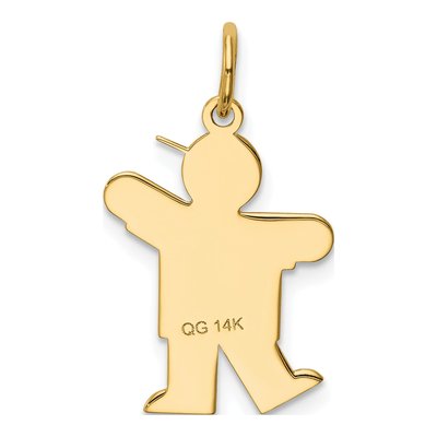 14K Yellow Gold Boy Charm – view 5