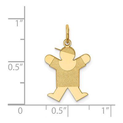 14K Yellow Gold Boy Charm – view 4