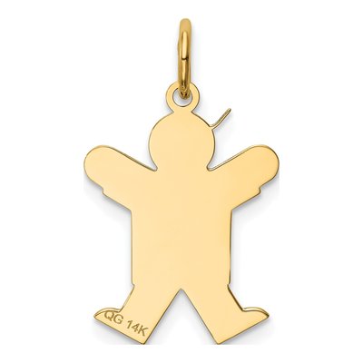 14K Yellow Gold Boy Charm – view 5