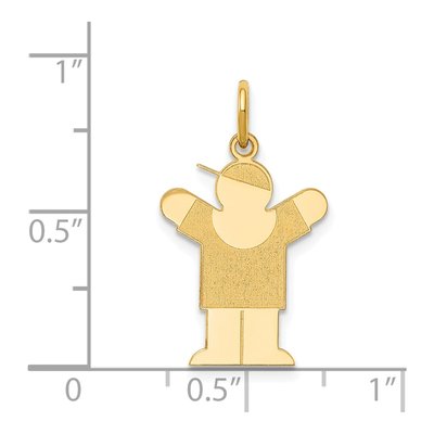 14K Yellow Gold Boy Charm – view 4