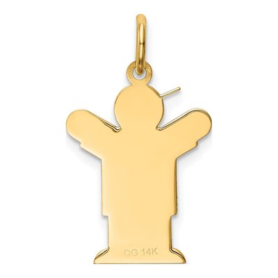 14K Yellow Gold Boy Charm – view 5