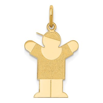 14K Yellow Gold Boy Charm