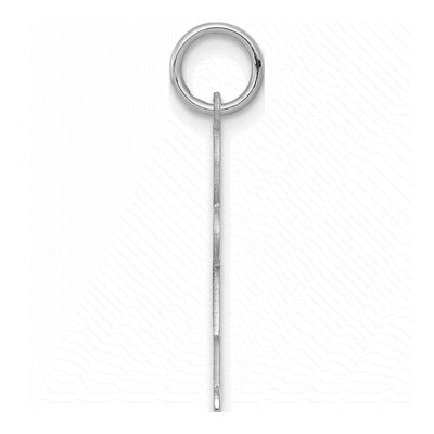 14K White Gold Girl Charm – view 3