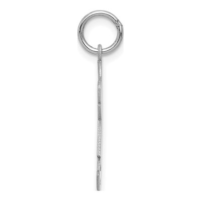 14K White Gold Girl Charm – view 3