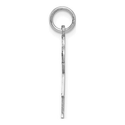 14K White Gold Girl Charm – view 3