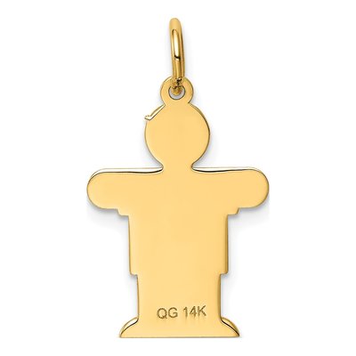 14K Yellow Gold It's Boy Charm – view 5