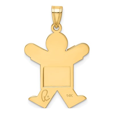 14K Yellow Gold Boy Charm – view 5