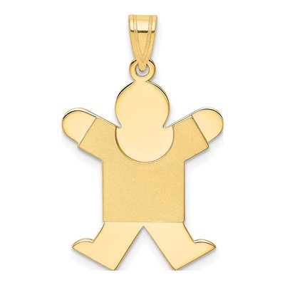 14K Yellow Gold Boy Charm