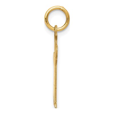 14K Yellow Gold It's Boy Kiss Charm – view 3