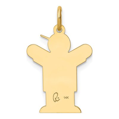 14K Yellow Gold It's Boy Charm – view 5