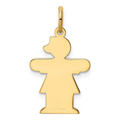 14K Yellow Gold It's Girl Charm – view 5