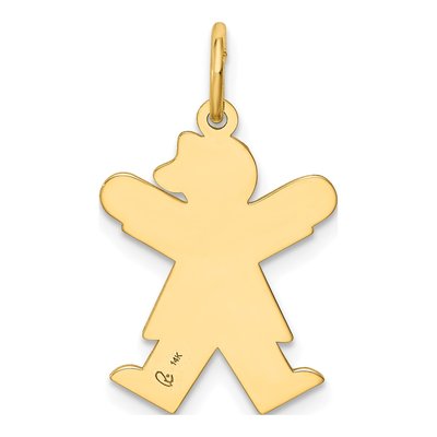 14K Yellow Gold It's Girl Charm – view 4