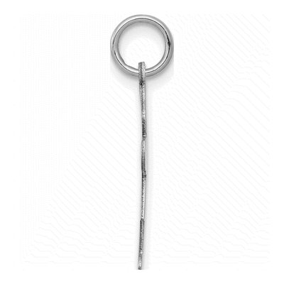 14K White Gold Girl Ponytails Charm – view 3